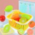 7 Pcs set Simulation  Fruit  Food  Set Sliced in half Fruit Model Early Educational Toys For Kids Random Color