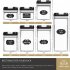 7 Piece Food Storage Container Set With Marking Pen Sticker Measuring Spoon Durable And Impact Resistant Airtight Clear Canisters For Kitchen Pantry black cover