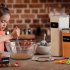 7 Piece Food Storage Container Set With Lids Sticker Marker Measuring Spoon Square Airtight Clear Canisters For Kitchen Pantry Cereal Organization PP storage ta