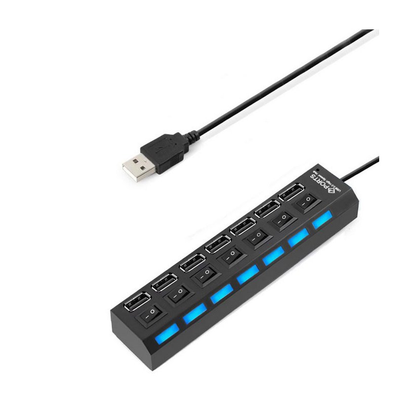 7 Ports LED USB