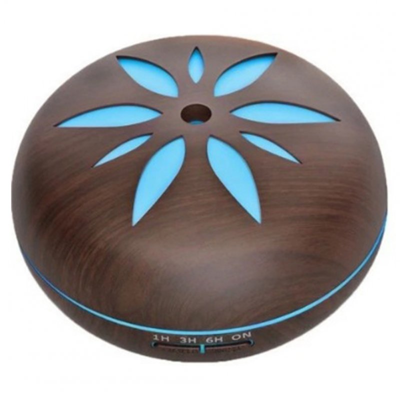 7 colour wood grain humidifier Household Air Humidifier Colorful Lights Air Purifying Mist Maker Deep wood grain (no remote control)_U.S. regulations