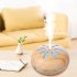 7 colour wood grain humidifier Household Air Humidifier Colorful Lights Air Purifying Mist Maker Deep wood grain  no remote control  U S  regulations