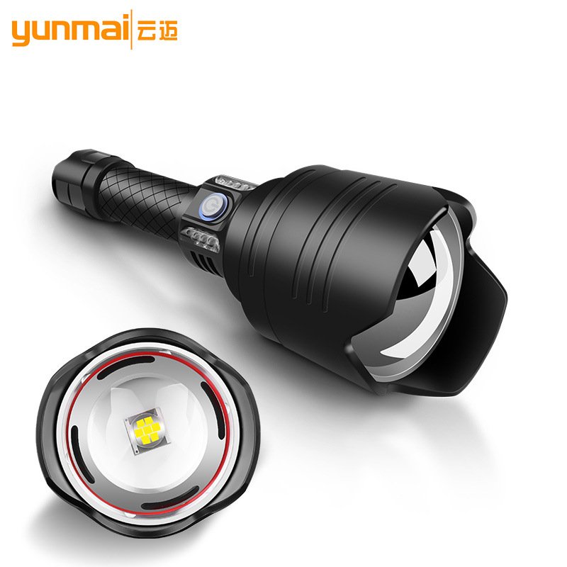 7-core P10 Zoom Flashlight Charging Power Brightness Display Large Wide-angle Lens Flashlight flashlight