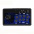 7 in 1 Arcade Fighting Wired Joystick for Switch PS4 PS3 Xbox Pc Android Blue and black