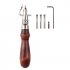 7 in 1 DIY Leather Adjustable Stitching Groover Set Blank holder Device