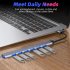 7 in 1 Usb C Hub 3 0 Type C 7 port Multi Splitter Otg Usb Power Adapter for Macbook Pro 13 15 Air Mi Pro Pc USB interface