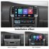 7 inch 1Din Car Radio Retractable Screen Mp5 Bluetooth Player Black