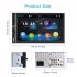 7 inch Dual Din Car Radio Universal Wireless Mp5 Player for Carplay with Microphone Standard   4 Lights