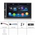 7 inch Dual Din Car Radio Universal Wireless Mp5 Player for Carplay with Microphone Standard   4 Lights