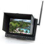 7 inch HD LCD all in one FPV 1024x600 resolution monitor  With a built in high sensitivity 32ch 5 8 GHz receiver and integrated DVR and external battery 