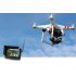 7 inch HD LCD all in one FPV 1024x600 resolution monitor  With a built in high sensitivity 32ch 5 8 GHz receiver and integrated DVR and external battery 