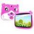 7 inch Kids Tablet Quad Core 16GB Android 5 1 Dual Camera 1280 x 800 HD Screen Wireless Wifi US Plug Red