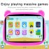 7 inch Kids Tablet Quad Core 16GB Android 5 1 Dual Camera 1280 x 800 HD Screen Wireless Wifi US Plug Red