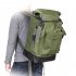 70L Fishing Gear Storage Backpack Multifunctional Bag With 2 Side Pocket 1 Front Pocket Fishing Tackle Backpack For Fishing Hiking Traveling Camping Army green 