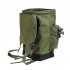 70L Fishing Gear Storage Backpack Multifunctional Bag With 2 Side Pocket 1 Front Pocket Fishing Tackle Backpack For Fishing Hiking Traveling Camping Army green 