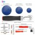 70Pcs Tire Patch Roller Tool Kit 32mmm 42mm 58mm Patches Tire Valve Stem Cores Caps Dual Head Valve Core Remover as shown