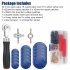 70Pcs Tire Patch Roller Tool Kit 32mmm 42mm 58mm Patches Tire Valve Stem Cores Caps Dual Head Valve Core Remover as shown