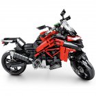 710pcs City Science Technology Educational Building  Blocks Toys For Kids Boys Diy Birthday Present 701604 Motorcycle Model Gift QLD1912