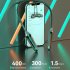 716 Lighting In Ear Headphones Neckband Earbuds LED Power Display Headset For Running Cycling Hiking Driving grey