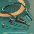 716 Lighting In Ear Headphones Neckband Earbuds LED Power Display Headset For Running Cycling Hiking Driving grey