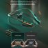 716 Lighting In Ear Headphones Neckband Earbuds LED Power Display Headset For Running Cycling Hiking Driving grey