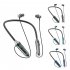 716 Lighting In Ear Headphones Neckband Earbuds LED Power Display Headset For Running Cycling Hiking Driving grey