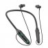 716 Lighting In Ear Headphones Neckband Earbuds LED Power Display Headset For Running Cycling Hiking Driving black