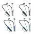 716 Lighting In Ear Headphones Neckband Earbuds LED Power Display Headset For Running Cycling Hiking Driving grey