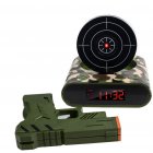 72-CB340 LED Display Alarm Clock Game Infrared Induction Target Alarm Clock 3.875x7.875x7 Camouflage