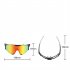 7200 Cycling  Glasses Road Bike Polarized Glasses Windproof For Mountain Bike Professional Running Outdoor Sports Bright black