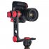 720B 720 Panoramic Head w Arca Swiss Standard Ball Head Quick Release Plate Carry Bag for Nikon Canon Sony DSLR Camera red