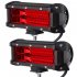 72W 6500K  24 LED   Work Light Bar  6000LM 12V  5in  Super Bright Spotlight Lamp  for Offroad Truck Car Boat yellow