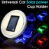 72mm Automobile LED Water Cup Mat Solar Energy Cup Pad Anti skid Pad Car Interior Decoration green 72mm