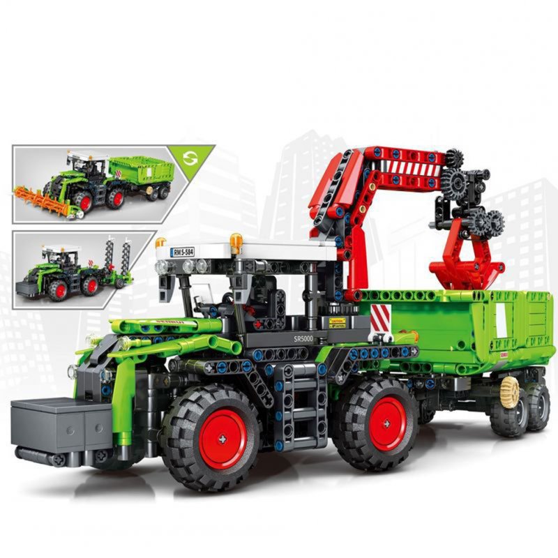 73500-74760 Mechanical Farm Series Car  Model Compatible With Puzzle Assembled Small Particle Building Block Toys Gifts For Children 74760