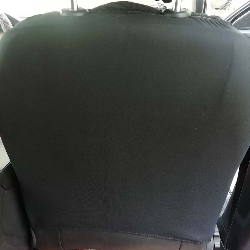 4pcs/set Car seat Cover Protector Seat Comfortable Dustproof Headrest Front Seat Covers Blue black