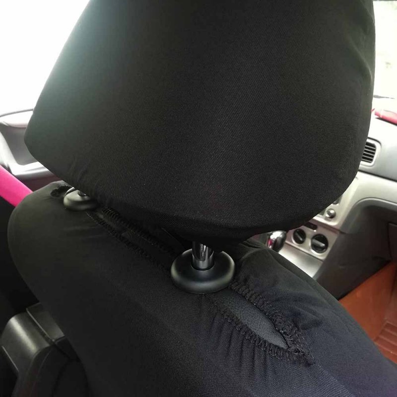 4pcs/set Car seat Cover Protector Seat Comfortable Dustproof Headrest Front Seat Covers Blue black