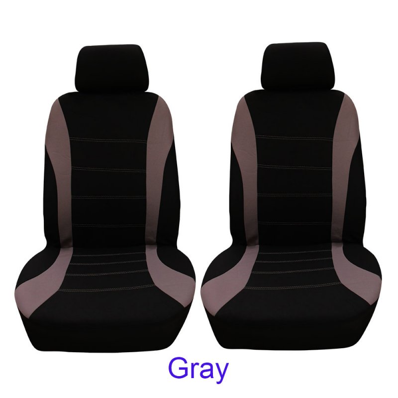 4pcs/set Car seat Cover Protector Seat Comfortable Dustproof Headrest Front Seat Covers Blue black