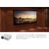 750 Lumen LED Projector with 3 7 inch LCD panel and 16 9 as well as 4 3 contrast ratios displays movies as they should be with a 125 inch projected image