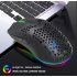 750mAh 2 4G Wireless Computer Mouse Rechargeable Rgb Hole Gaming Mouse white