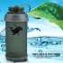750ml Outdoor Water Bottle Multi color Portable Collapsible Tpu Soft Kettle For Sports Camping Running Army Green