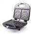 750w Household Pressure Toaster Multifunctional Non stick Heat resistant Stainless Steel Breakfast Machine black EU plug