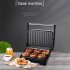 750w Sandwich Maker Fast Heating Non stick Versatile Grill Breakfast Machine for 2 3 People EU Plug