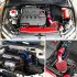 76mm 3inch Universal Car Cold Air Intake Filter Induction Pipe Hose System Kit blue