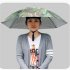 77cm Head mounted Sunshade Umbrella Fishing Hat Umbrella Sunscreen Rain Outdoor Fishing Umbrella Large raindrop sapphire blue 77cm
