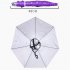 77cm Head mounted Sunshade Umbrella Fishing Hat Umbrella Sunscreen Rain Outdoor Fishing Umbrella Large raindrop purple 77cm