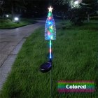 78 Cm 12LEDs Solar Christmas Tree Light Outdoor IP65 Waterproof Garden Atmosphere Lights For Yard Patio Garden Pathway Porch Decor Colorful light