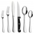 US CIBEAT 36 Piece S592 Stainless Steel Silverware Set with Steak Knives
