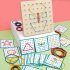 79pcs 88pcs Wooden Geoboard With Rubber Bands Math Pattern Blocks Geo Board With Pattern Cards Educational Toy For Kids Birthday Gifts 64 nails   24 cards