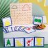 79pcs 88pcs Wooden Geoboard With Rubber Bands Math Pattern Blocks Geo Board With Pattern Cards Educational Toy For Kids Birthday Gifts 64 nails   24 cards