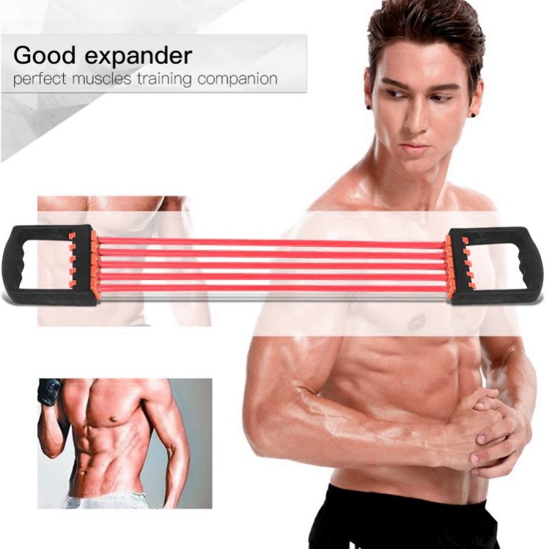 Portable Indoor sports Supply Chest Expander Puller Exercise Fitness Resistance Elastic Cable Rope Tube Yoga 